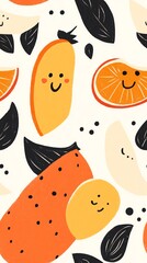 Smiling fruit bowls