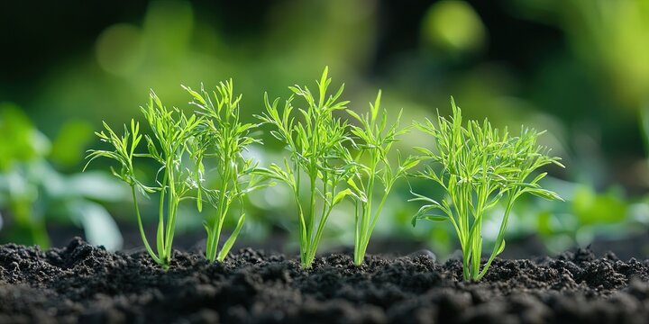 fresh cumin growing