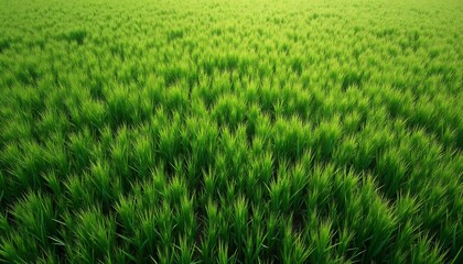 Stylized grass texture with lush green blades, vibrant and fresh, ideal for backgrounds