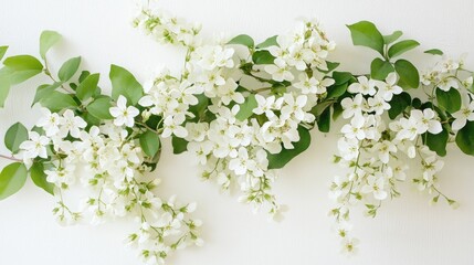 Delicate White Flowers Against a Soft Background