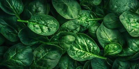 spinach growing on plant