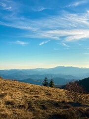 sunset in the mountains