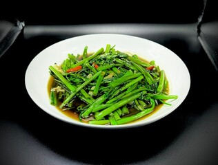 stir fried vegetables on a plate