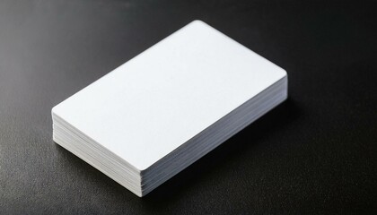 Business cards blank. Mockup on black background