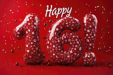 Sweet sixteen: text happy 16 years, the milestone birthday with joy and festivity, the transition from childhood to young adulthood with cherished memories, family, and friends