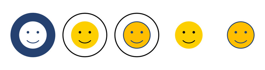 smile icon vector. smile emoticon icon. feedback