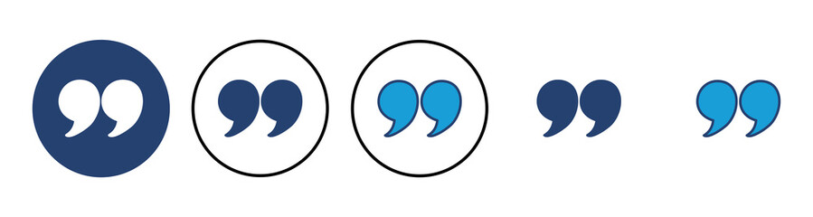 Quote icon vector. Quotation mark symbol.