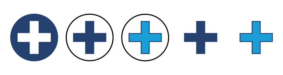 Plus Icon vector. Add plus icon