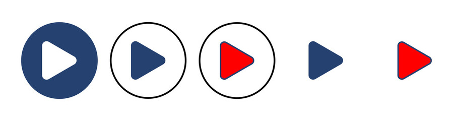 Play Icon vector. Play button vector icon