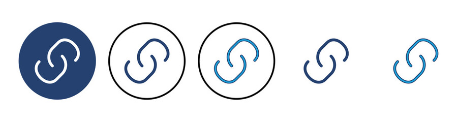 Fototapeta premium Link icon vector. Hyperlink chain symbol.