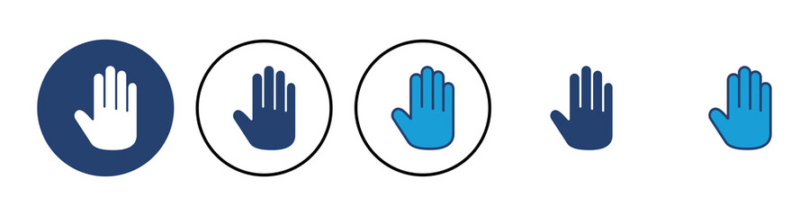 Hand icon vector. hand vector icon, palm