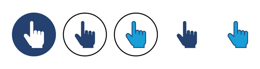 Hand click icon vector. pointer icon vector. hand cursor icon vector