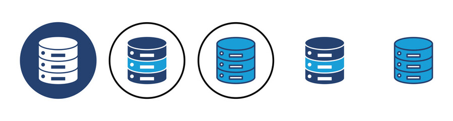 Database icon vector. database vector icon