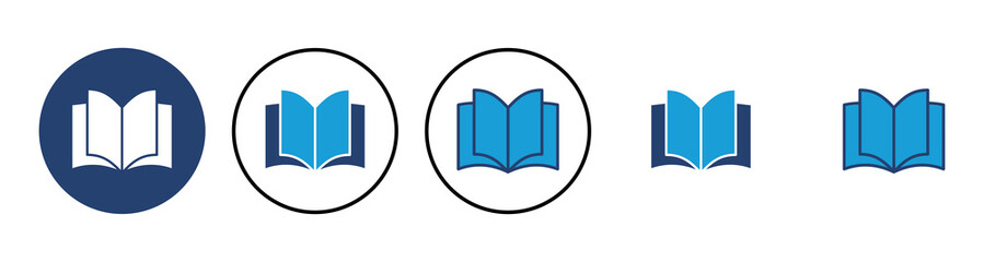 Book icon vector. open book icon vector. ebook icon