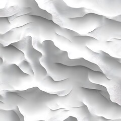 Obraz premium A textured, abstract white surface with soft, wavy patterns, ideal for backgrounds or graphic design.