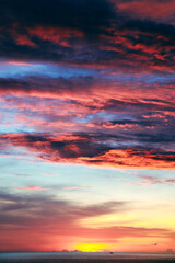 Fototapeta premium sunset over the ocean