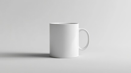 Obraz premium A Minimalistic White Mug Perfect for Coffee Lovers: A Clean Canvas for Your Favorite Brew to Shine and Make Every Sip Special.