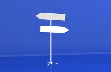 Wooden sign board blank empty planks or signboards. Road sign, pointers for information, advertising. Arrow shapes empty wooden for message.