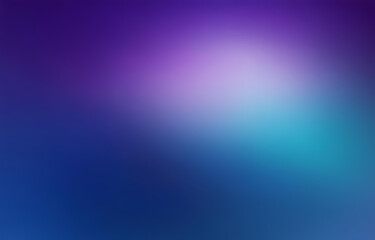 Fototapeta premium A blurred gradient background with a dark blue bottom, transitioning to a lighter blue in the center, and fading to a light purple at the top.