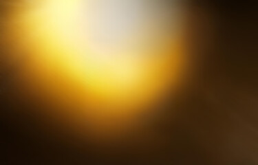 A blurred background with a bright yellow light emanating from the top left corner.