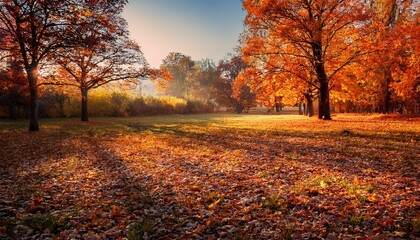 Fototapeta premium autumn in the park