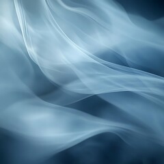 Obraz premium A soft, ethereal swirl of translucent smoke against a dark background, creating a calming atmosphere.
