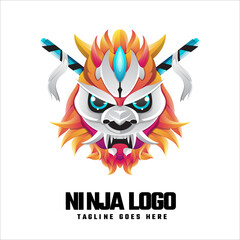 Obraz premium Ninja Gradient Logo