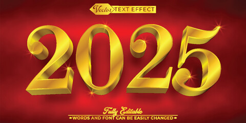 2025 New Year Editable Text Effect Template