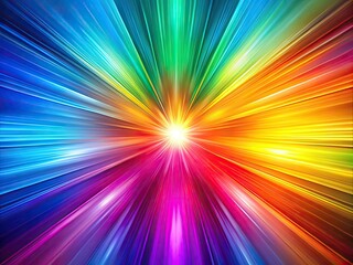 Fototapeta premium A captivating abstract background showcasing smooth transitions of blurred, iridescent rainbow colors, offering a colorful, vibrant backdrop that entices the viewer's imagination.