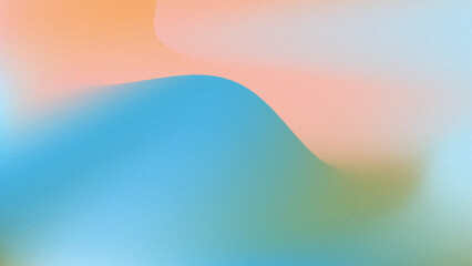Abstract gradient background with grainy texture and waves