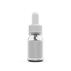 10ml Medicine bottle 3D render	for mockup 