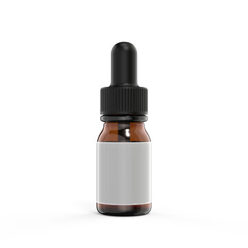 10ml Medicine bottle 3D render	for mockup 
