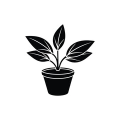 Minimalist plant tree vector illustration for eco-friendly, botanical, and nature-themed designs.