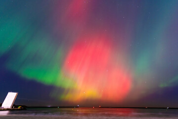 Aurora borealis taken at South Shields