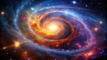 Colorful Supernova Background Wallpaper - Stunning Nebula and Galaxy Scene for Astronomy Enthusiasts