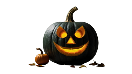 halloween pumpkin isolated on white
