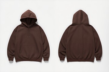 Brown Hoodie Mockup