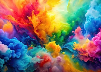 A lively abstract watercolor backdrop featuring gentle blends and fluid forms, perfect for inspiring creative artwork and design projects with a burst of color.