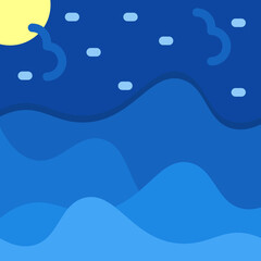 sea ​​abstract illustration