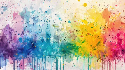 Fototapeta premium Vibrant Splash of Colorful Abstract Paints