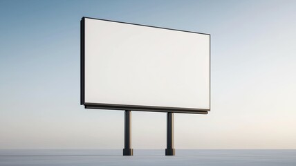 Fototapeta premium Billboard Mockup. Isolated PNG, design template. Advertisement or project object.