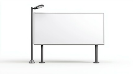 Obraz premium Billboard Mockup. Isolated PNG, design template. Advertisement or project object.