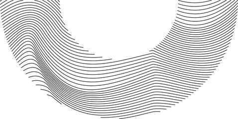Half circle line mesh wave gradient design element vector