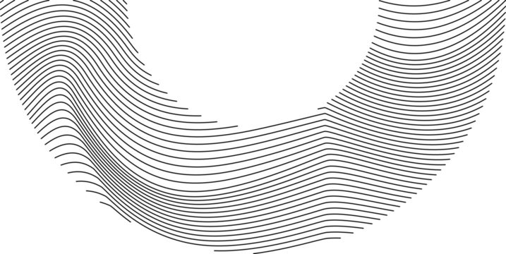 Half circle line mesh wave gradient design element vector