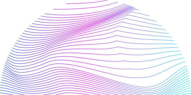 Half circle line mesh wave gradient design element vector