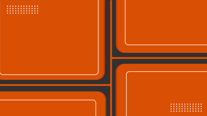 Abstract orange geometric with dark gray background, modern flat design suitable as a background for presentations, banners, posters, social media posts and business cards.