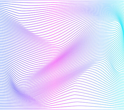 Line mesh wave gradient design element vector