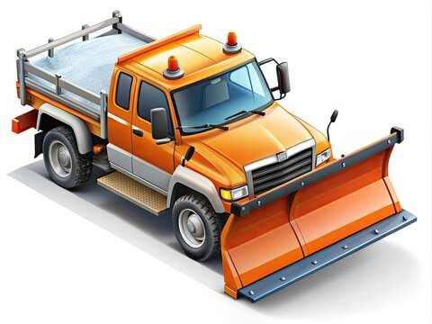 recommend clip art: Winter weather clipart featuring snow plow trucks, ideal for snow removal and road maintenance graphics. Perfect for enhancing your seasonal design projects.