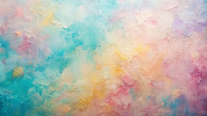 Obraz premium Abstract Textural Canvas with Pastel Hues and Organic Strokes