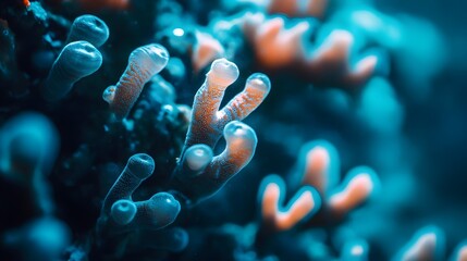 Fototapeta premium Colorful coral reef close up photography underwater